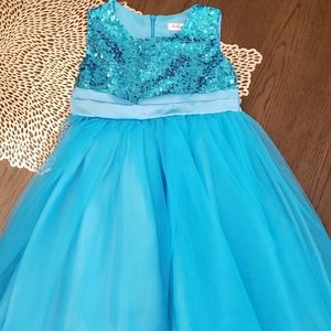 Blue Formal Dress for toddler girls